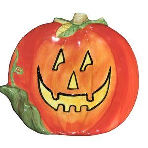 Halloween Jack-O-Lantern Pumpkin Candy Dish